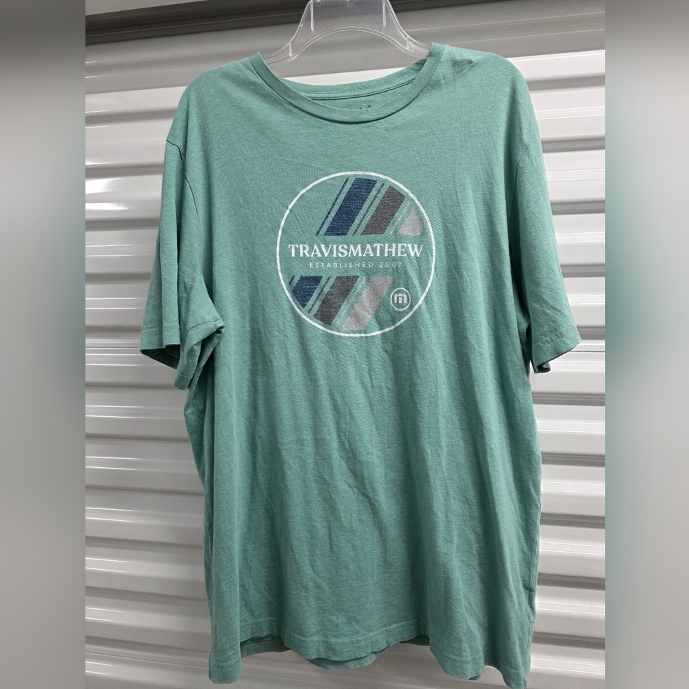 Travis Mathew Teal Graphic Tee